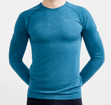 Craft Core Dry Baselayer LS, Heren, Blauw